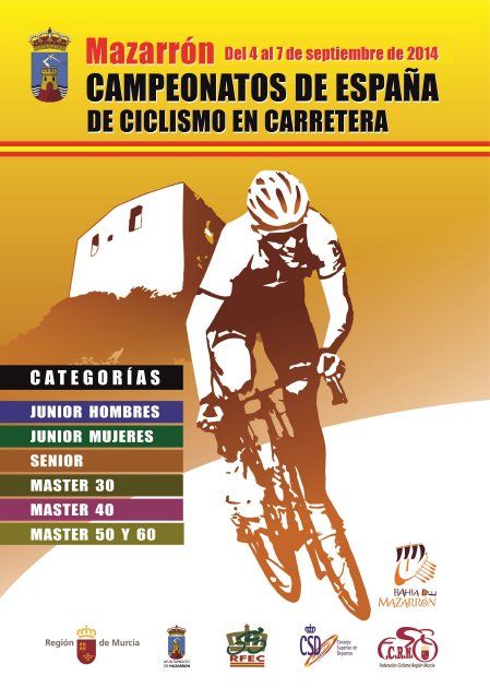 Mazarrón será sede de los Campeonatos de España de Ciclismo en Carretera