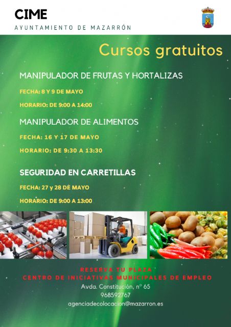 Nueva oferta formativa gratuita en el centro de iniciativas municipales de empleo 02/05/2019