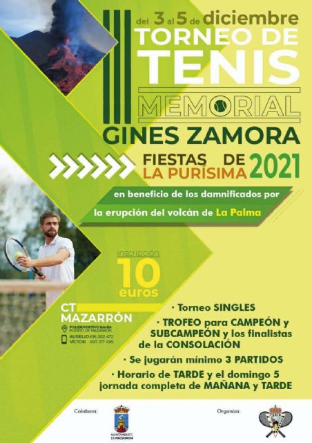 Presentación del III torneo de tenis memorial Ginés Zamora