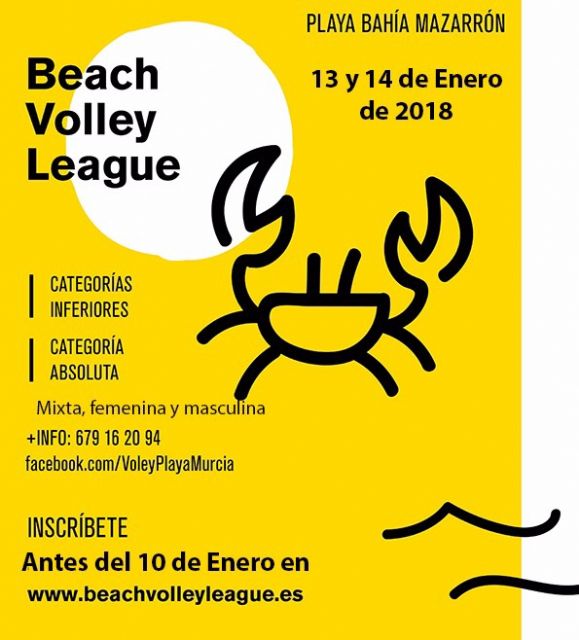 La playa de Bahía acogerá la tercera jornada de la liga regional de vóley playa
