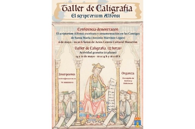 Un taller de caligrafía histórica recordará a Alfonso X el Sabio en el octavo centenario de su nacimiento