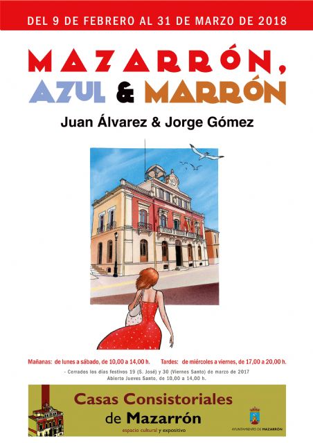 Los ilustradores Juan Álvarez y Jorge Gómez dedican a Mazarrón su última exposición