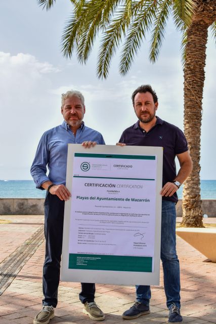 El Instituto para la Calidad Turística Española otorga la certificación ´S´ de Sostenibilidad Turística a 11 playas de Mazarrón