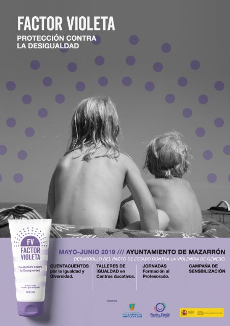 El pacto de estado contra la violencia de género trae a Mazarrón la campaña 'factor violeta'