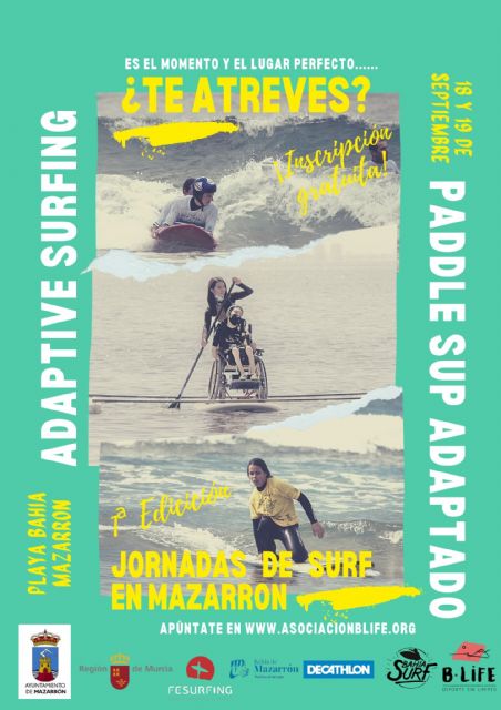 Se presentan las jornadas de surf y paddle sup adaptados que se celebrarán en la playa de Ia Reya
