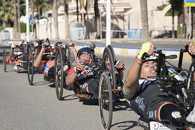 Los mejores del ciclismo adaptado compiten en Mazarrón