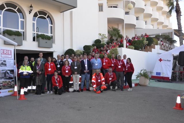 Cruz Roja reúne en Mazarrón a una representación del voluntariado de intervención en Emergencias de la Región de Murcia