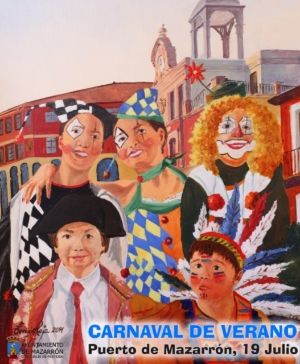 El carnaval de verano llena hoy de color el paseo marítimo de Puerto de Mazarrón