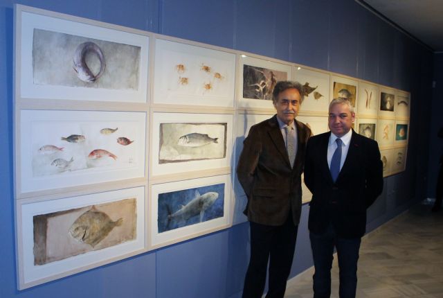 Pedro Cano fascina a mazarroneros y visitantes con su genial homenaje al mar