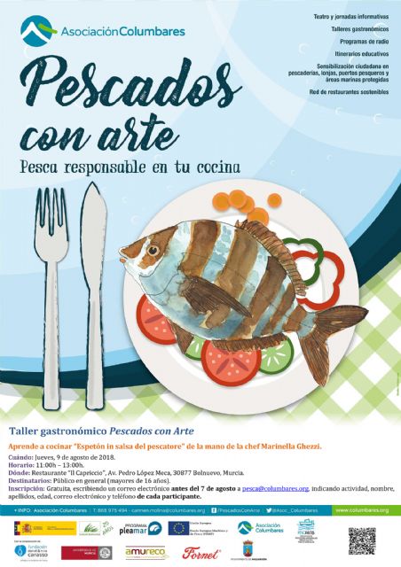 'Pescados con arte' llega a la costa de Bolnuevo con un nuevo taller gastronómico