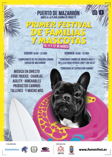 Llega a Puerto de Mazarrón el primer gran festival de familias con mascotas