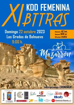 Deportes invita a las mujeres amantes del ciclismo de montaña a participar en la “XI KDD Femenina BTTras”