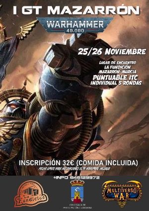 Mazarrón acogerá su primer Gran Torneo de Warhammer 40K