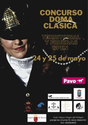 Mazarrón acogerá el Concurso de Doma Clásica los días 24 y 25 de mayo en Leiva