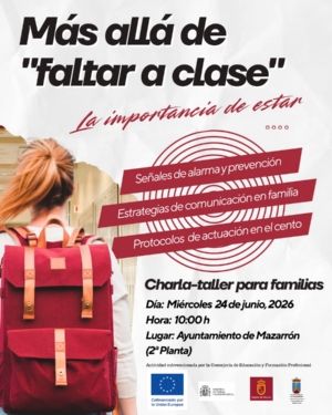 Charla-Taller para prevenir el absentismo escolar y orientar a las familias