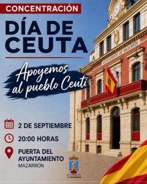 Mazarrón se suma al llamamiento de la FEMP y convoca una concentración en apoyo a Ceuta