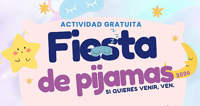 Nueva edición de la Fiesta de Pijamas para menores de 6 a 12 años