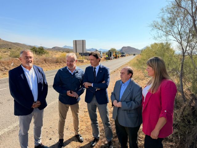 Fomento inicia las obras de mejora de la carretera entre Mazarrón y Lorca con una inversión superior a 1,2 millones
