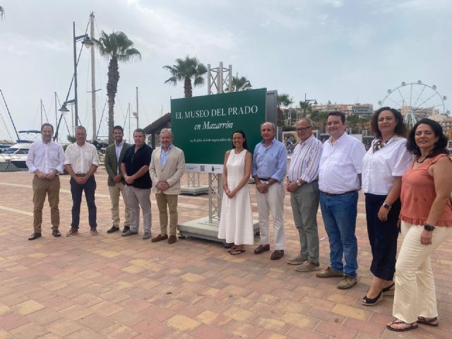 Mazarrón cierra el recorrido regional de ´El Prado en las calles´ acercando las obras maestras de la pintura a vecinos y visitantes