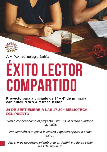 Iniciativa de lectura compartida en el colegio Bahía