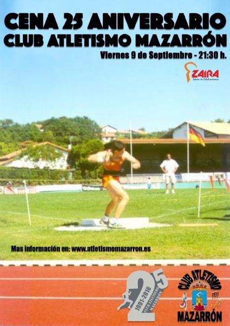 El club atletismo Mazarrón cumple 25 años