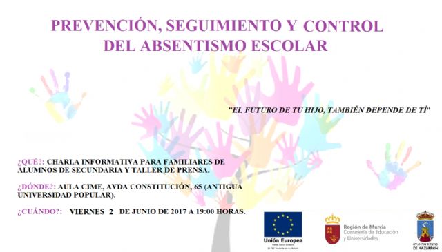 Charla informativa  para prevenir el absentismo escolar