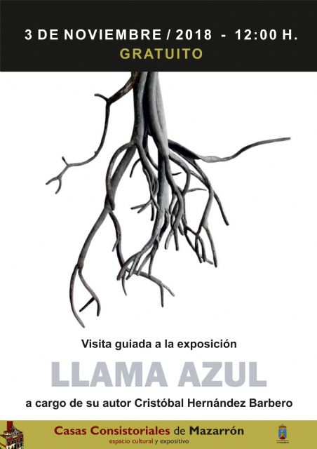 Nueva visita guiada de Cristóbal Hernández Barbero a su exposición 'La llama azul'