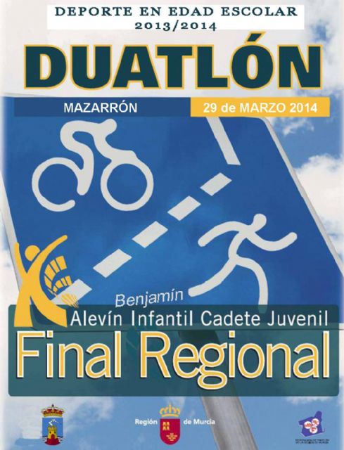 Mazarrón acoge este sábado 29 la final regional de duatlón del programa de deporte escolar