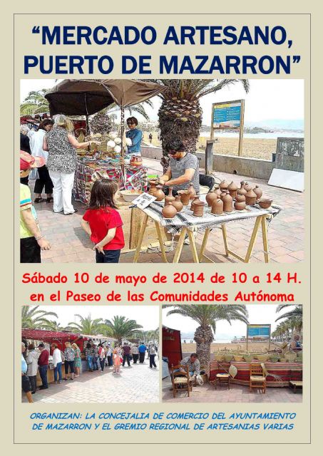Este sábado 10 de mayo se celebra el último 'Mercado Artesano de Puerto de Mazarrón' con horario de invierno
