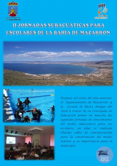 140 escolares participarán en las II jornadas subacuáticas de la Bahía de Mazarrón