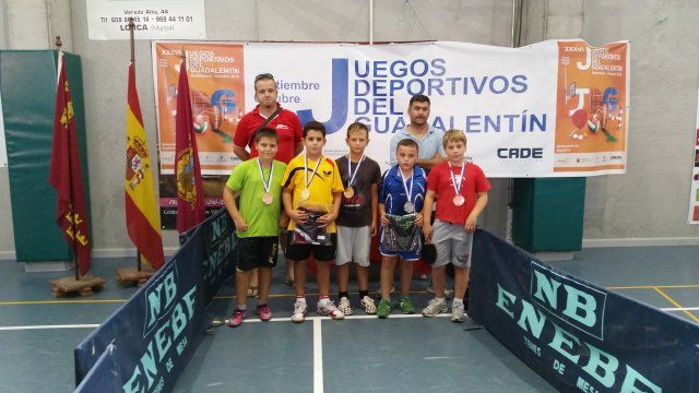 Éxito del tenis de mesa mazarronero en el Open Ciudad de Lorca