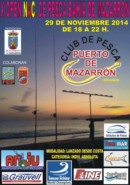 Mazarrón acoge el Open Nacional de Pesca con mayor número de participantes