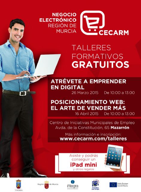 Desarrollo Local y CECARM programan dos nuevos talleres para emprendedores