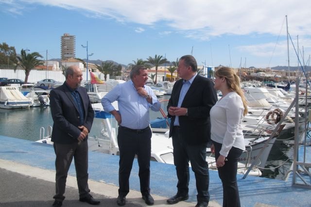 Bernabé señala la mejora de las instalaciones del Puerto Deportivo de Mazarrón 'como un ejemplo de buena gestión náutica'