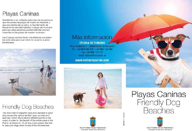Servicios del Litoral edita las primeras guías informativas sobre las playas caninas
