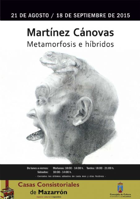 Martínez Cánovas expone “Metamorfosis e híbridos” en Casas Consistoriales