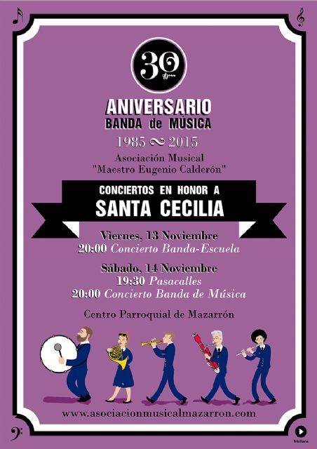 La Banda de Música conmemora Santa Cecilia con dos conciertos