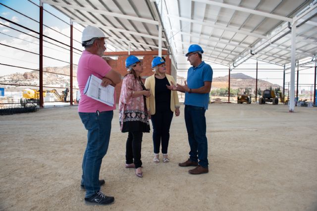 Visita a las obras de la central hortofrutícola de la empresa Wolmark Alimentos Ecológicos en Mazarrón