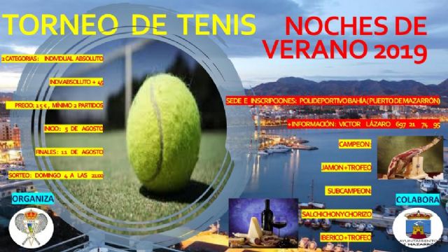 Entregados los trofeos del campeonato de tenis dobles  'noches de verano 2019'