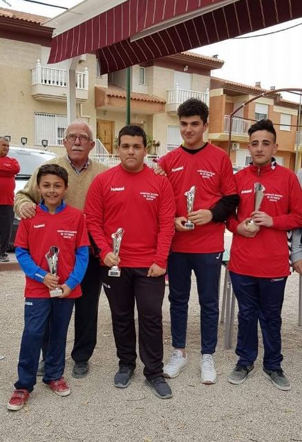 Los juveniles de Puerto de Mazarrón, campeones regionales de petanca