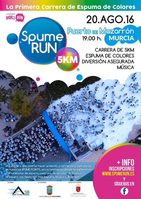 Puerto de Mazarrón acoge un evento “Holi run” el próximo 20 de agosto