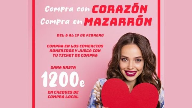 Mazarrón pone en marcha una campaña para promocionar el comercio local con motivo de San Valentín