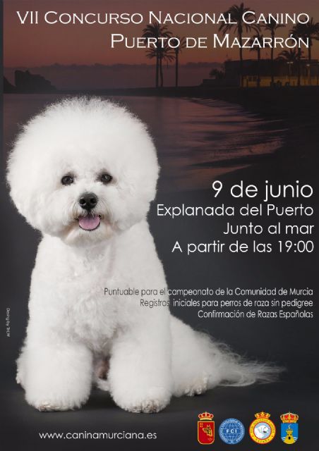Este sábado vuelve el concurso nacional canino de Puerto de Mazarrón