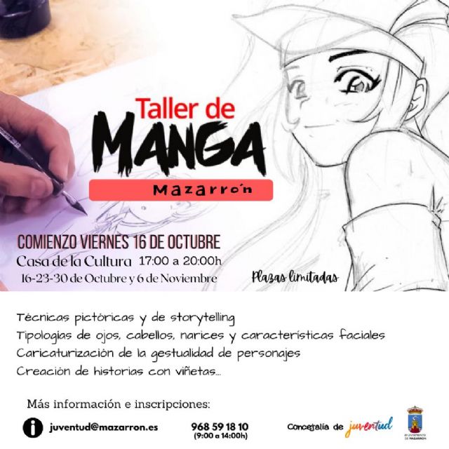 Juventud realizará un 'Taller de Manga' con el que los jóvenes conocerán y practicarán sus técnicas y trucos