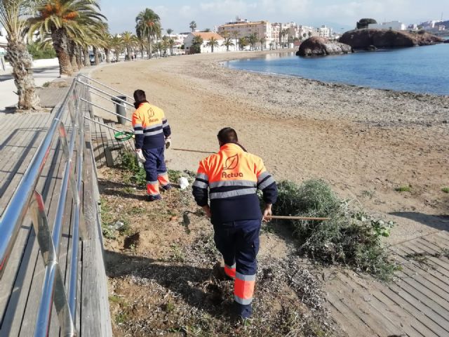 Las playas de Puerto de Mazarrón objeto de las primeras mejoras en el nuevo año