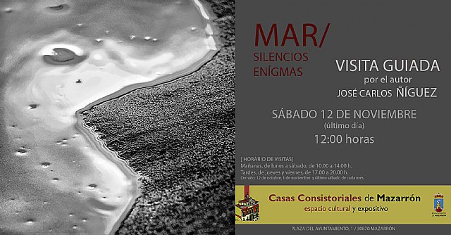 José Carlos Ñíguez ofrecerá una visita guiada como clausura de su exposición MAR// Silencios y Enigmas”