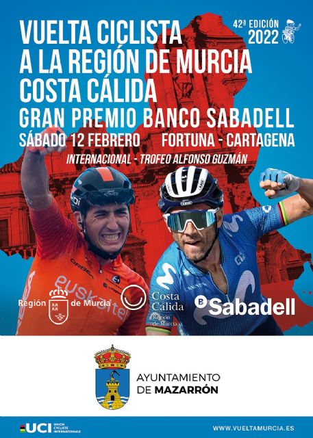 ¡Sigue la Vuelta Ciclista a la Región de Murcia 'Costa Cálida' el próximo 12 de febrero!
