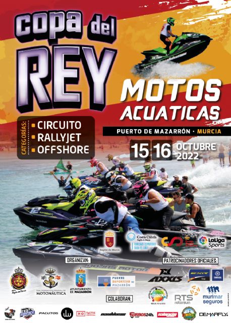 La Copa del Rey de motos acuáticas se celebrará en Mazarrón