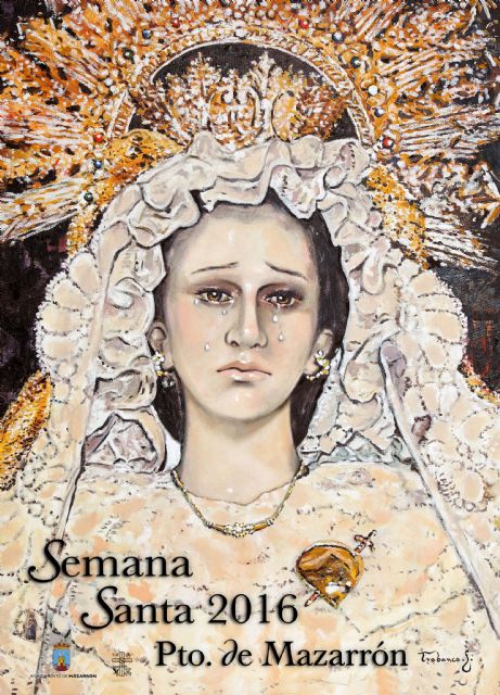 La Virgen de las Penas protagoniza el cartel de la Semana Santa de Puerto de Mazarrón