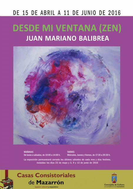 Juan Mariano Balibrea protagoniza la próxima exposición de Casas Consistoriales